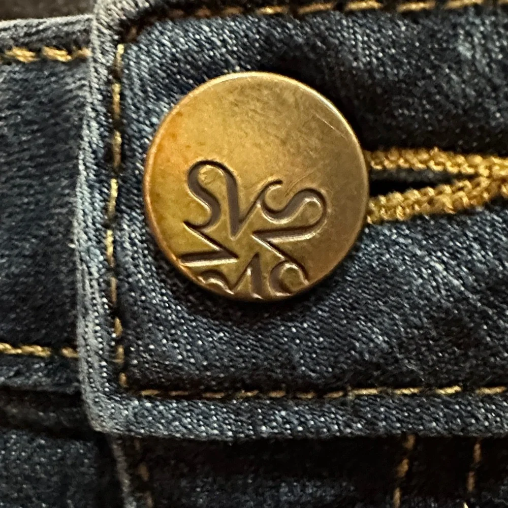 Simply Vera Vera Wang Dark Blue Straight Leg Jeans - Picture 5 of 5